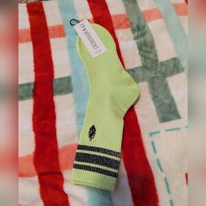 FP Movement Flash Stripe Logo Reflective Tube Socks NWT